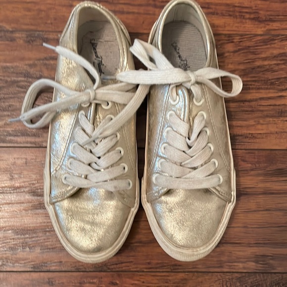 Sparkly Gold Low-top sneakers - Picture 1 of 4